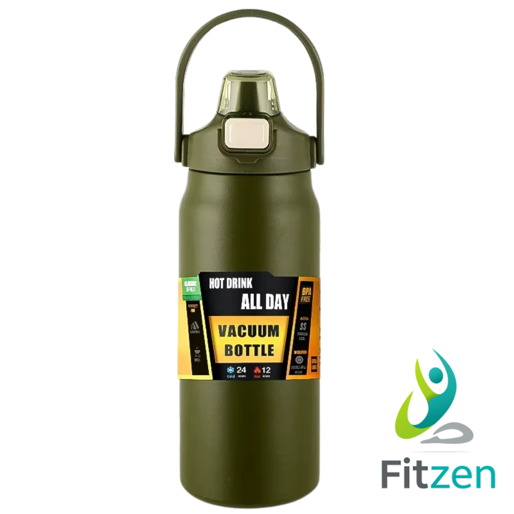 Borraccia Termica in Acciaio Inossidabile con Cannuccia | Isolamento 24h Freddo/8h Caldo | Thermos Sportivo Portatile