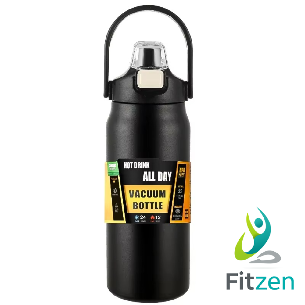 Borraccia Termica  in Acciaio Inossidabile con Cannuccia | Isolamento 24h Freddo/8h Caldo | Thermos Sportivo Portatile