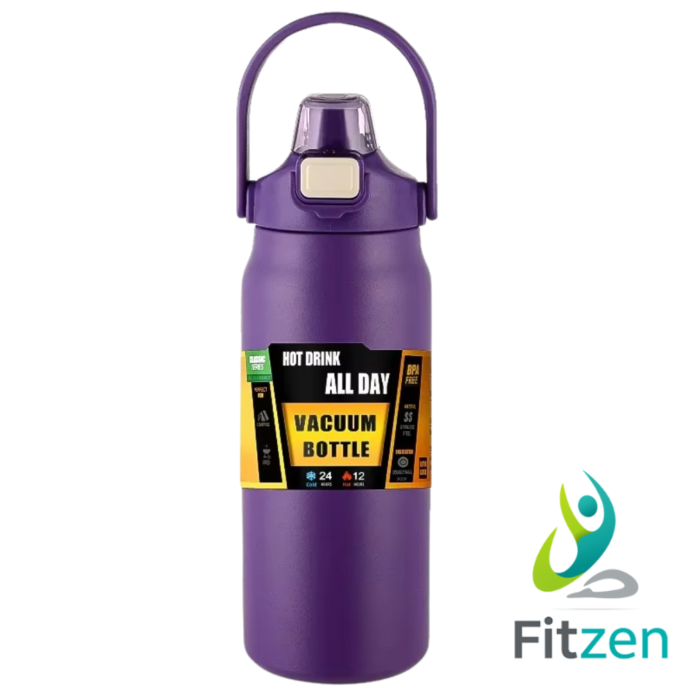 Borraccia Termica  in Acciaio Inossidabile con Cannuccia | Isolamento 24h Freddo/8h Caldo | Thermos Sportivo Portatile