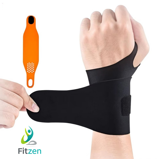 Tutore Polso Elastico in Silicone - Supporto Regolabile per Tunnel Carpale e Sport